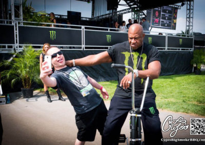 Cujo's Big Smoke BBQ cooking it up for Monster Energy