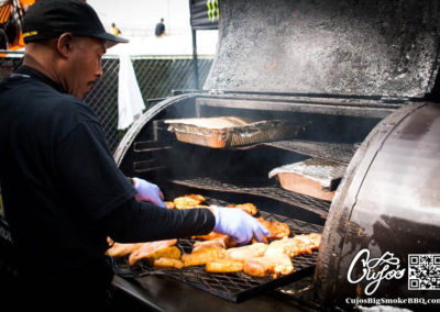 Cujo's Big Smoke BBQ cooking it up for Monster Energy