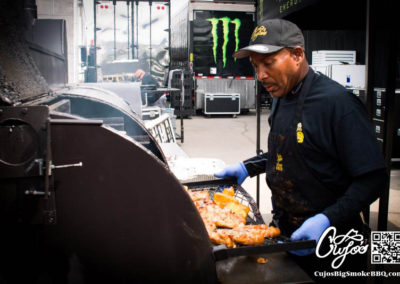 Cujo's Big Smoke BBQ cooking it up for Monster Energy